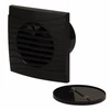 Fürdőszoba ventilátor Dalap Dark 100 mm visszacsapó szeleppel