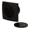 Fürdőszoba ventilátor Dark 125 mm visszacsapó szeleppel