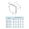 VENTS 100 LDTH L Fürdőszoba ventilátor fehér