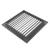 fém szellőzőrács szabályozható zsaluval 250x250 mm
