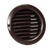 Műanyag barna szellőzőrács rovarhálóval 100mm