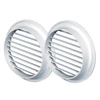 Műanyag szellőzőrács rovarhálóval 80mm/ 2db