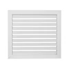 Műanyag fehér szellőzőrács fix zsaluval 600x300 mm