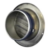 Fém szellőzőrács rovarhálóval 125 mm