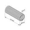 Légtechnikai antisztatikus flexibilis szellőzőcső NA90 50m