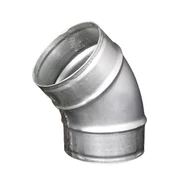 Fém légcsatorna könyök idom 45° - Ø 150 mm