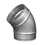 Fém légcsatorna könyök idom 45° - Ø 100 mm