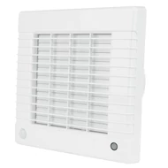 Csendes fürdőszoba ventilátor automata zsaluval, időzítővel és páraérzékelővel Ø 100 mm