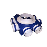 Caiflex 160/75x8 műanyag osztódoboz csatlakozó csonkkal és bajonett zárral