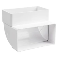 Függőleges könyök 90° 220x90mm