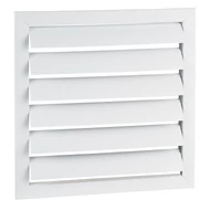 Műanyag szellőzőrács gravitációs zsaluval 305x305 mm