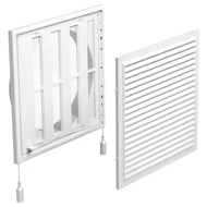 Műanyag állítható szellőzőrács csőcsonkkal, rovarhálóval 200 mm