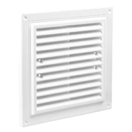 Műanyag szellőzőrács rovarhálóval 350x350 mm