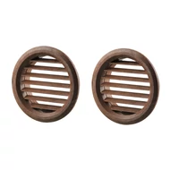 szellőzőrács mahagóni színű rovarhálóval 50mm