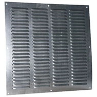 Fém szellőzőrács rovarhálóval 500x500 mm