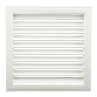 Műanyag szellőzőrács fix zsaluval GPU 512 x 512 MM 