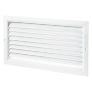 Alumínium szellőzőrács fix zsaluval 400x300 mm