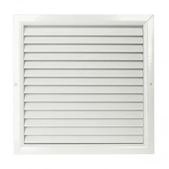 Alumínium szellőzőrács fix zsaluval 400x350 mm