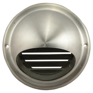 Fém szellőzőrács esővédő előlappal, csőcsonkkal 200 mm