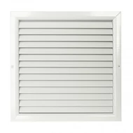 Alumínium szellőzőrács fix zsaluval 100 X 100 mm