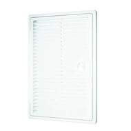 Műanyag szervizajtó szellőzőrácsal 200x250 mm