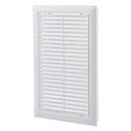 Műanyag szervizajtó szellőzőráccsal, rovarhálóval 200x300 mm