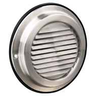 Rozsdamentes szellőzőrács fix zsaluval Ø 100 mm