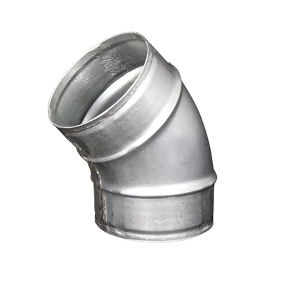 Fém légcsatorna könyök idom 45° - Ø 160 mm