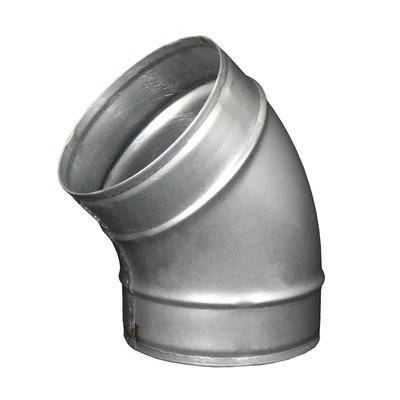 Fém légcsatorna könyök idom 45° - O 125 mm