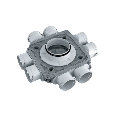 BLAUBERG SR 160/75x8 műanyag osztódoboz csatlakozó csonkkal és bajonett zárral