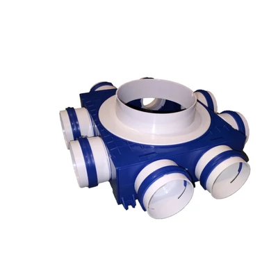 Caiflex 160/75x8 műanyag osztódoboz csatlakozó csonkkal és bajonett zárral