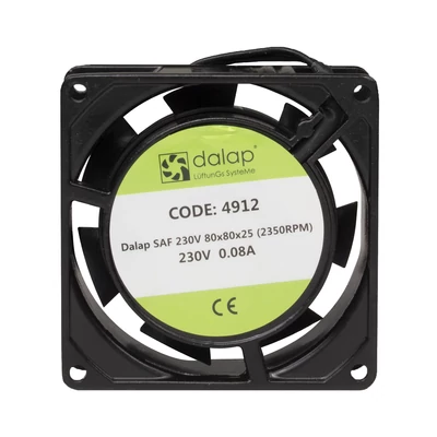 Kis műszerventilátor SAF-230V AC - 230V/80x80x25 (2350 RPM)