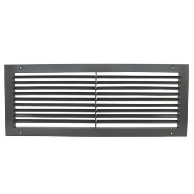 szellőzőrács szabályozható zsaluval 600x300 mm, szürke