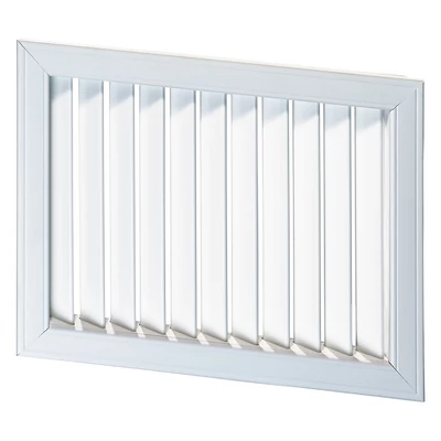 Fehér színű műanyag szellőzőrács 603x303 mm