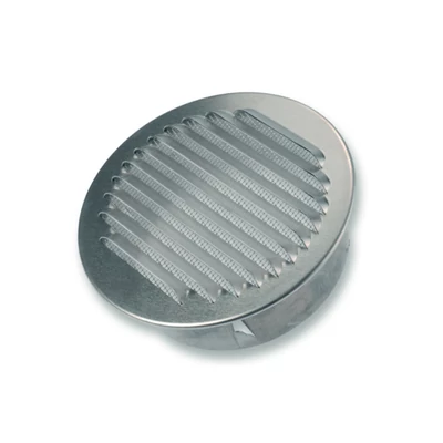 Fém szellőzőrács rovarhálóval 160 mm