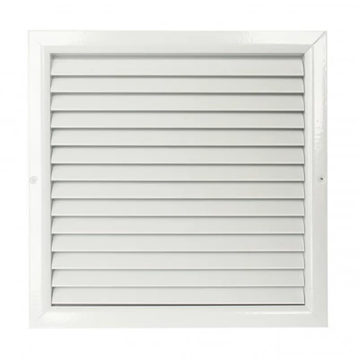 Alumínium szellőzőrács fix zsaluval