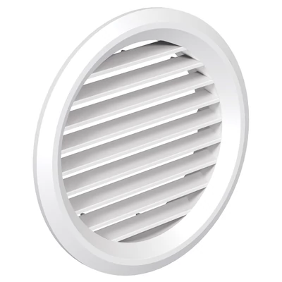 Műanyag szellőzőrács rovarhálóval 125mm