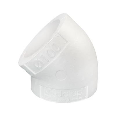  EPS polisztirol 45° könyök szigetelés DN 100 mm