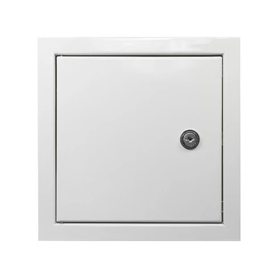 Zárható fém szervizajtó 300x300 mm fehér