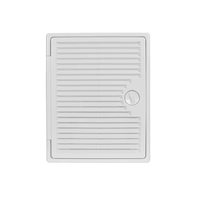 Műanyag szervizajtó szellőzőrácsal 150x100 mm