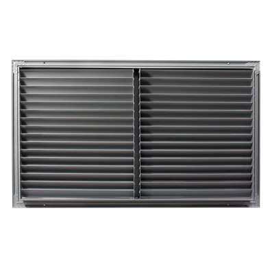 Szellőzőrács préselt alumíniumból - 800x500 mm, szürke