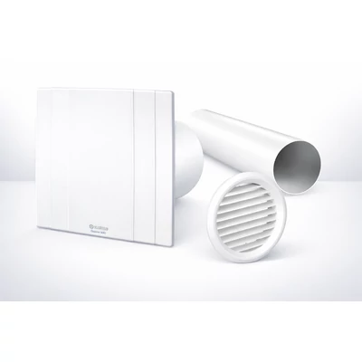 BLAUBERG QUATRO 100 H Fürdőszoba ventilátor- időzítővel és páraérzékelővel