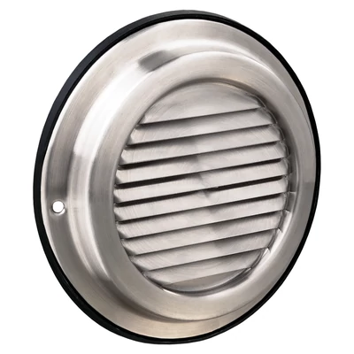 Rozsdamentes szellőzőrács fix zsaluval Ø 100 mm