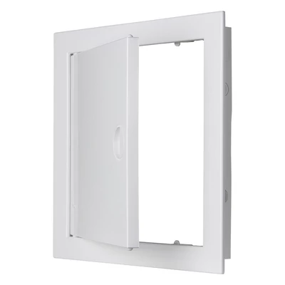 RVDR szervízajtó fogantyúval, fehér